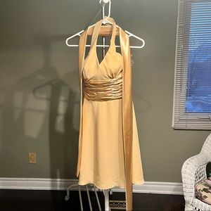 Champagne semi-formal dress